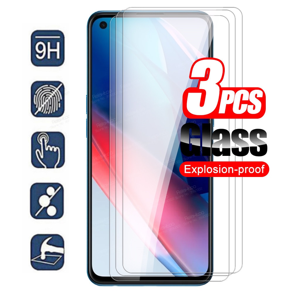 3pcs Protective Glass For Oppo Find X3 Lite Tempered Glass FindX3 Light X 3 3X X3Lite 6.4" CPH2145 Screen Protectors Phone 