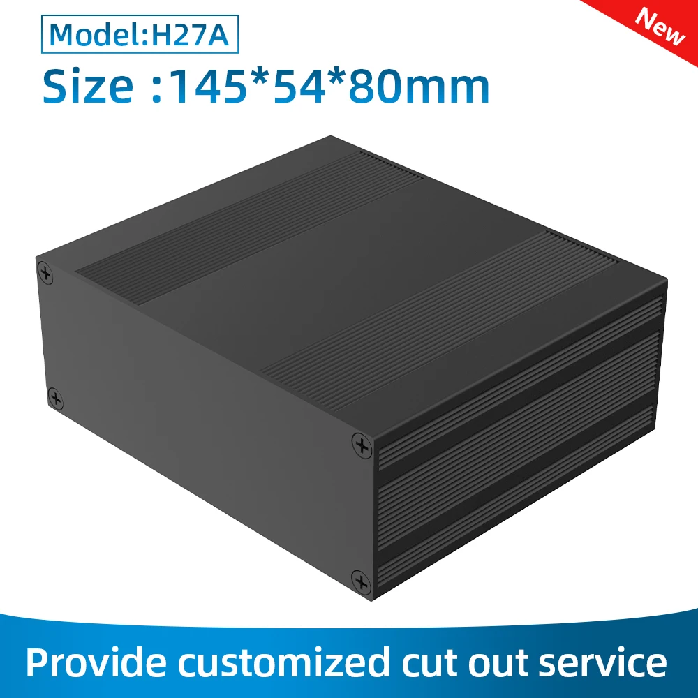 Junction Box Anodizing Aluminium Enclosure CNC Service H27 145*54mm