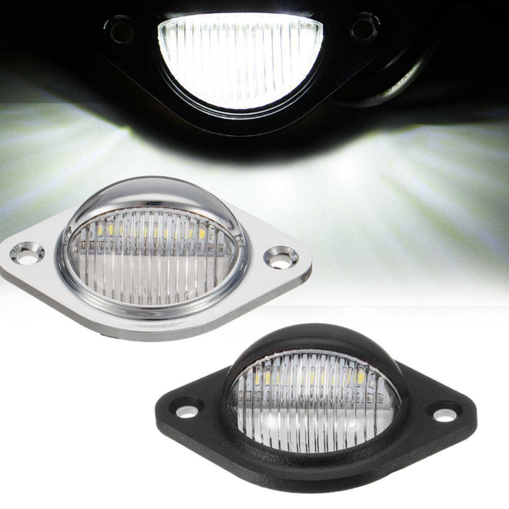 Auto Car Number Plate Lights 3 SMD LED License Plate Lamp Light for Truck SUV Trailer Van Step Courtesy Lights Dome Cargo Lights