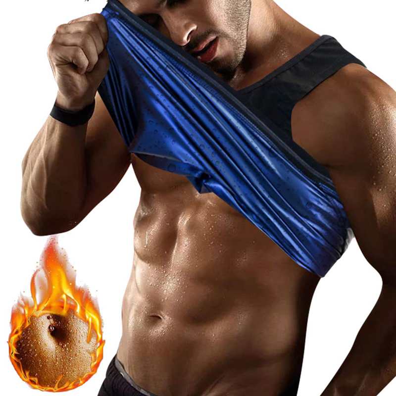 Men Neoprene Sweat Sauna Vest Waist Trainer Slimming Body Shapers Vest Shapewear Corset Gym Underwear Women Fat Burn Tank Top