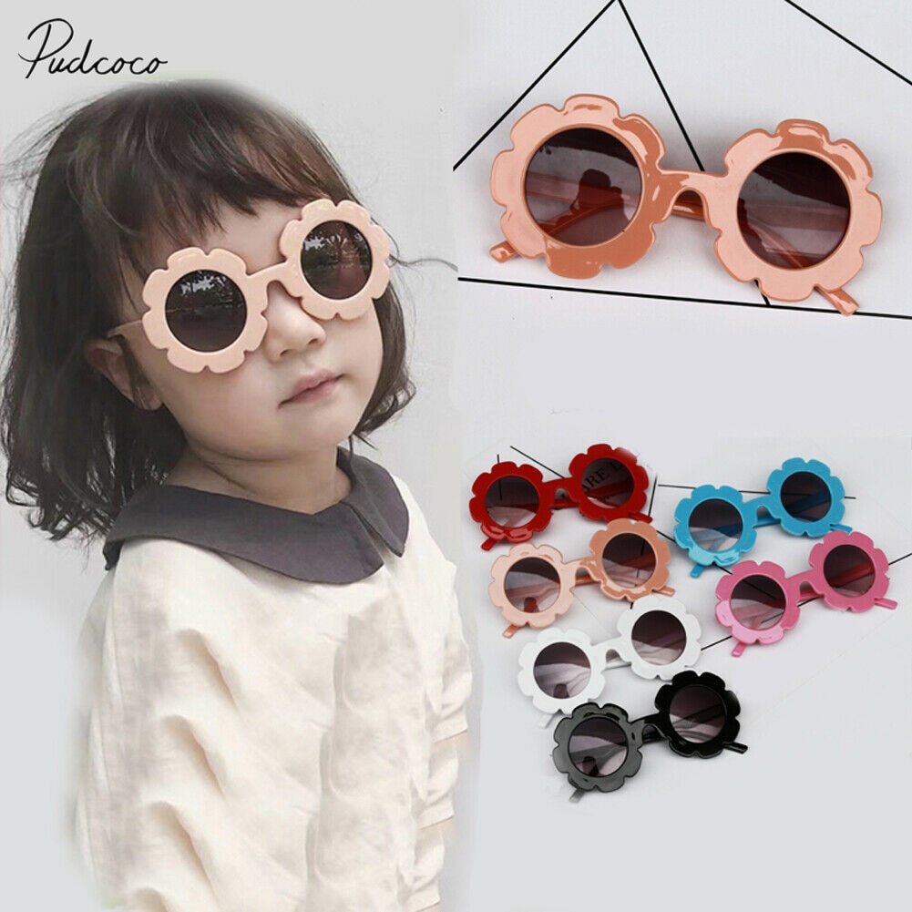 Children Accessories Lovely Protection Glasses Toddlers Boys Kids Shades Flowers Able Sunglasses Kids Gift Wholesale