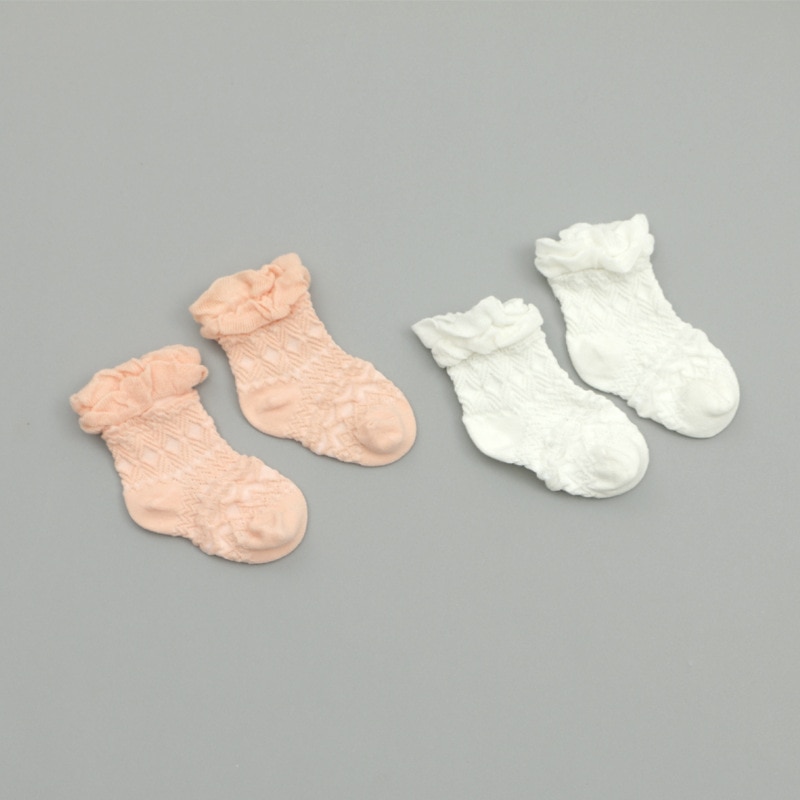 2-5 years children fishnet summer thin 100%cotton socks girls socks pink lace socks white Princess socks w133