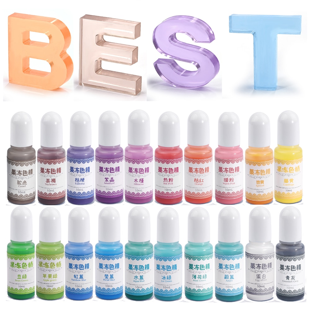 10g Transparent Jelly Color Resin Pigments Liquid Colorant Dye DIY Crystal UV Epoxy Resin Jewelry Making Accessories