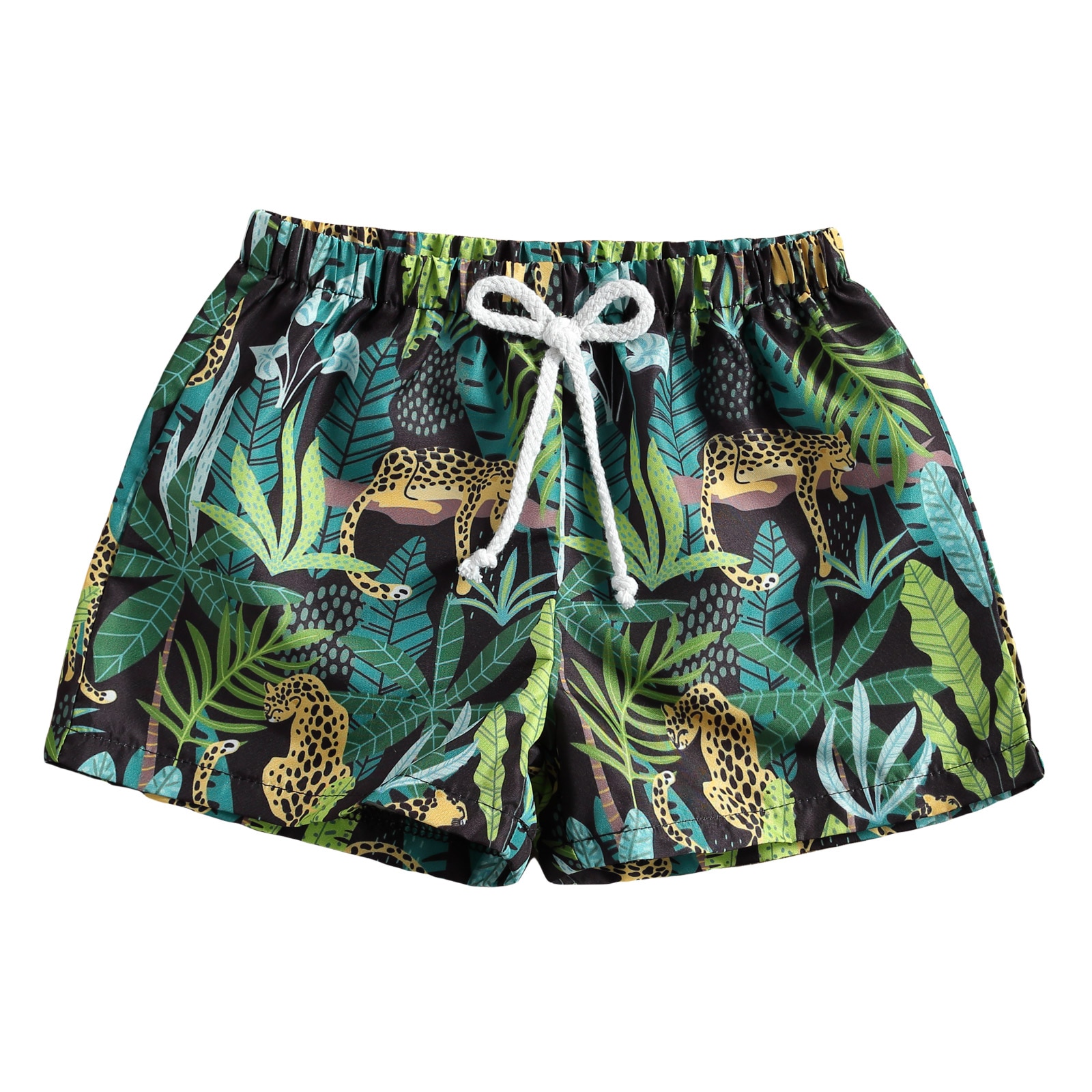 Boy's Swimming Trunks Cartoon Animal Printed Short Pants Vacation Style Printing Elastic Shorts Beach Shorts Bottoms 2021