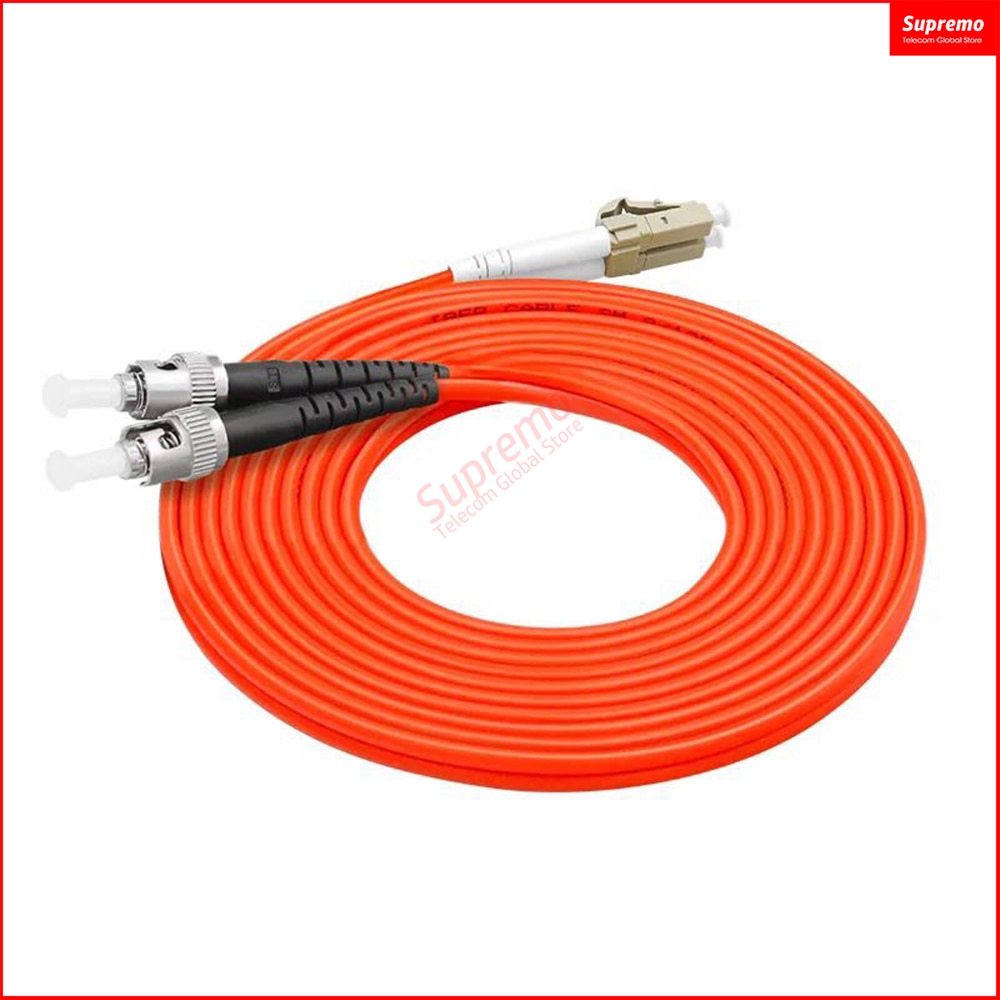 LC/UPC-ST/UPC Duplex,Diameter3.0mm 62.5/125 OM1 Multimode Fiber Optic Patch Cord,Length 1M 2M 3M 5M 10M or Accept customization