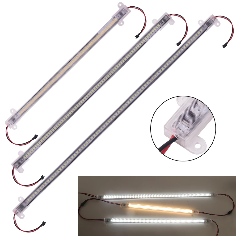 220V Led Rigid Strips 30/40/50CM 72LEDs Kitchen Under Cabinets Fluorescent Floodlight Tube Lamp