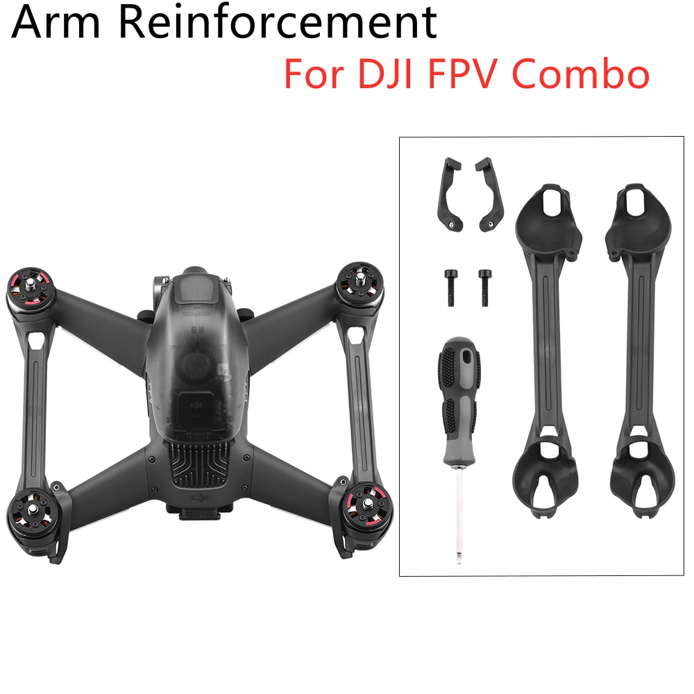 For DJI FPV Combo Maintenance Arm Reinforcement Drone Arm Bracers Protector for DJI FPV Drone Replacement Accessories