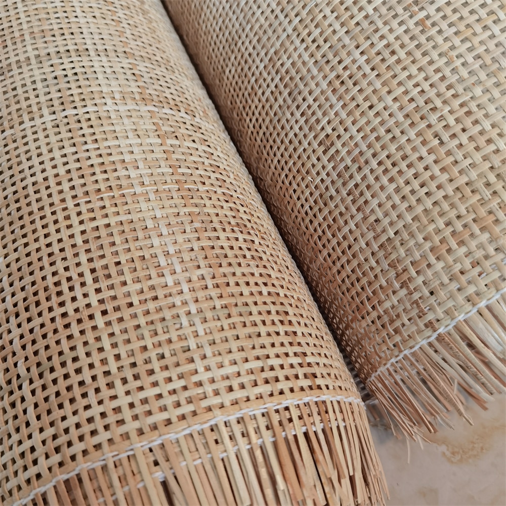 50cm/55cm x 0.8-1.5 Meters Real Rattan Meterial webbing 2.0mm Checkered Natural Indonesian Cane Table Chair Furniture Repairing