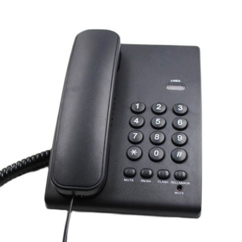 Desktop Corded Phone Multi Function Telephones Landline for Hotel Home, with Lightning Protection, Adjustable Ringtone