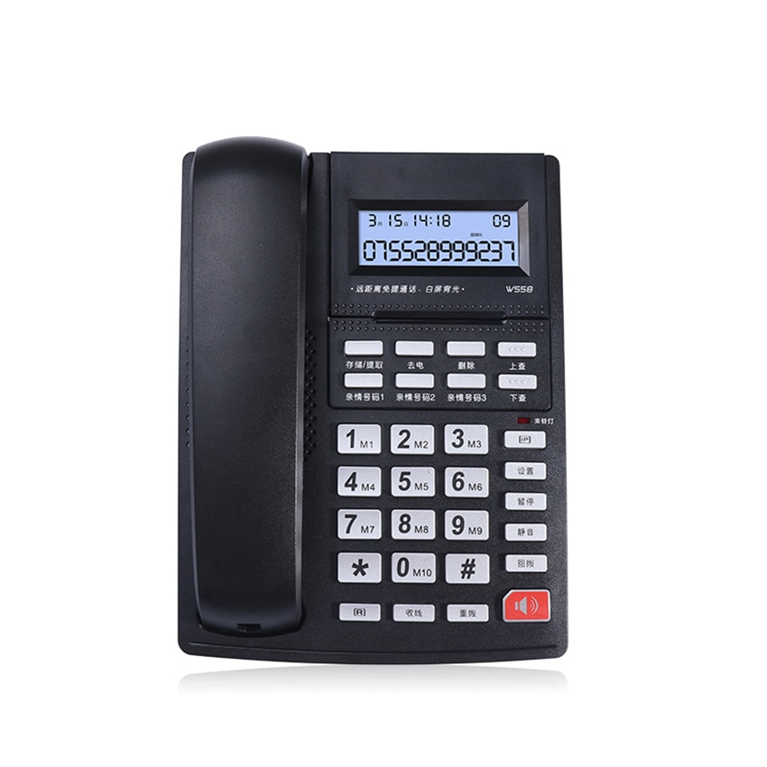 Corded Phone with Caller ID, Speakerphone, Tilt Display & Buttons, Auto & Manual IP, Wired Landline Phone for Home, Offi