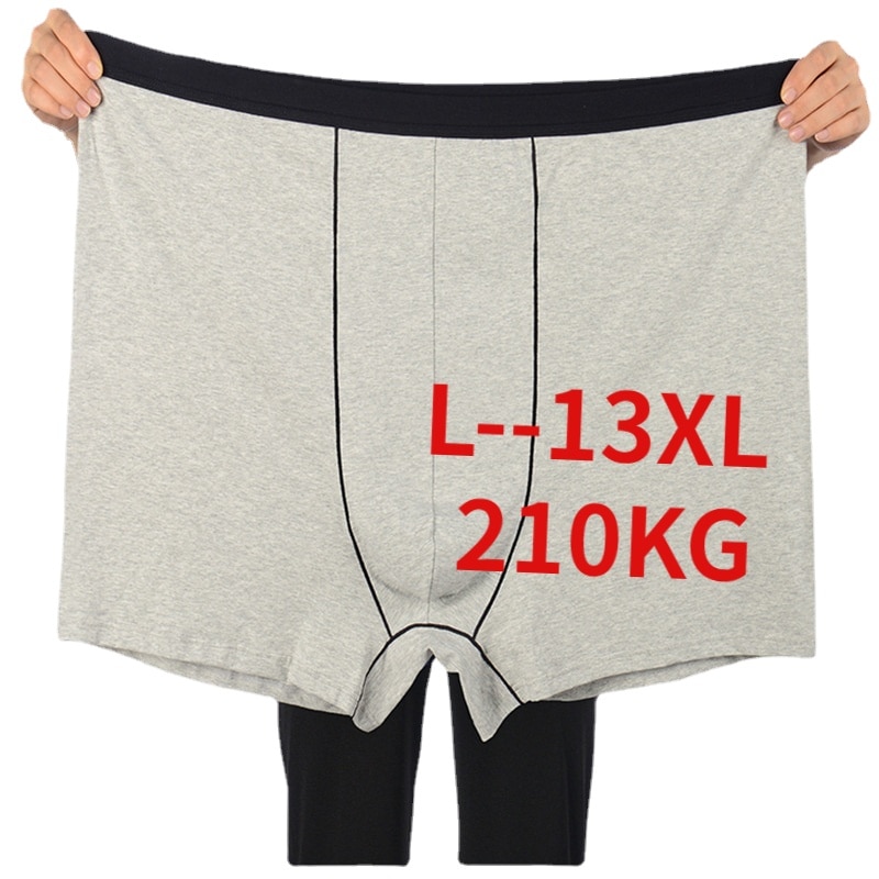Plus Size Men's Boxer Panties Underpant Lot Big Size 13XL Loose Under Wear Large Short Cotton Plus 12XL11XL Underwear Boxer