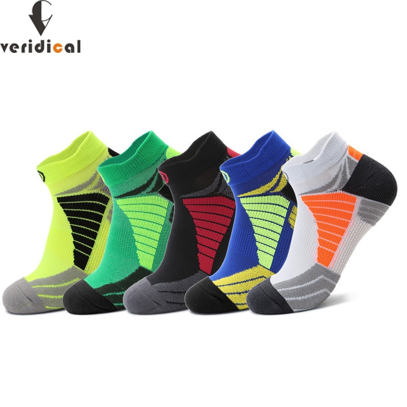 Damping Ankle Sport Socks Compression Bright Color Breathable,Deodorant Outdoor Basketball Travel Bike Running No Show Socks
