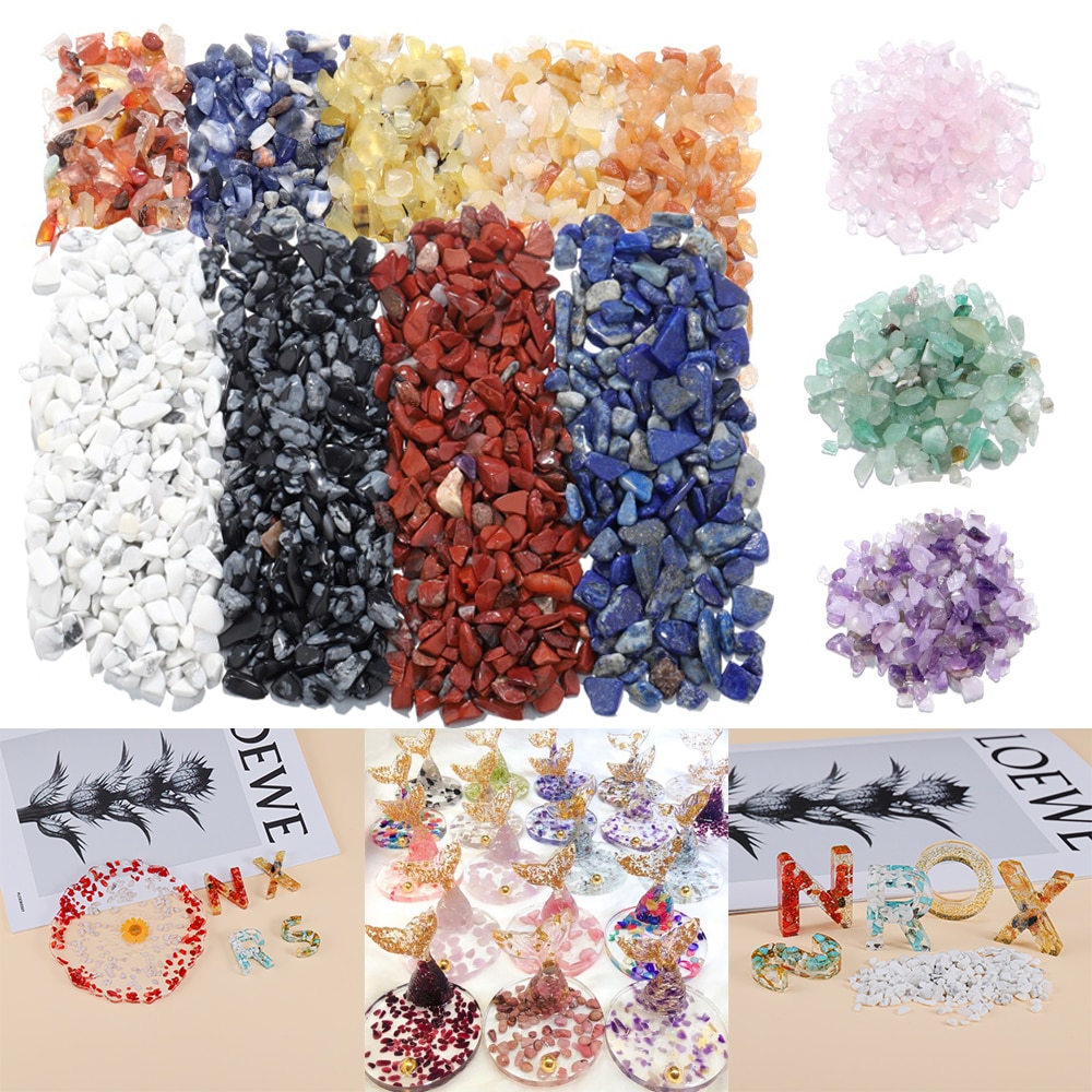 20g/Lot Natural Crystal Decorative Filler Irregular Quartz Stone For DIY Epoxy Resin Mold Beautification Embellishment Making