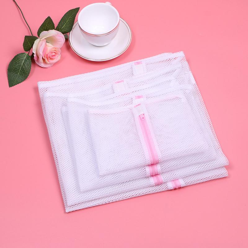 1pc Laundry Wash Mesh Bag Clothing Care Foldable Protection Washing Net Filter For Lingerie Underwear Bra Socks Clothes 3 Sizes