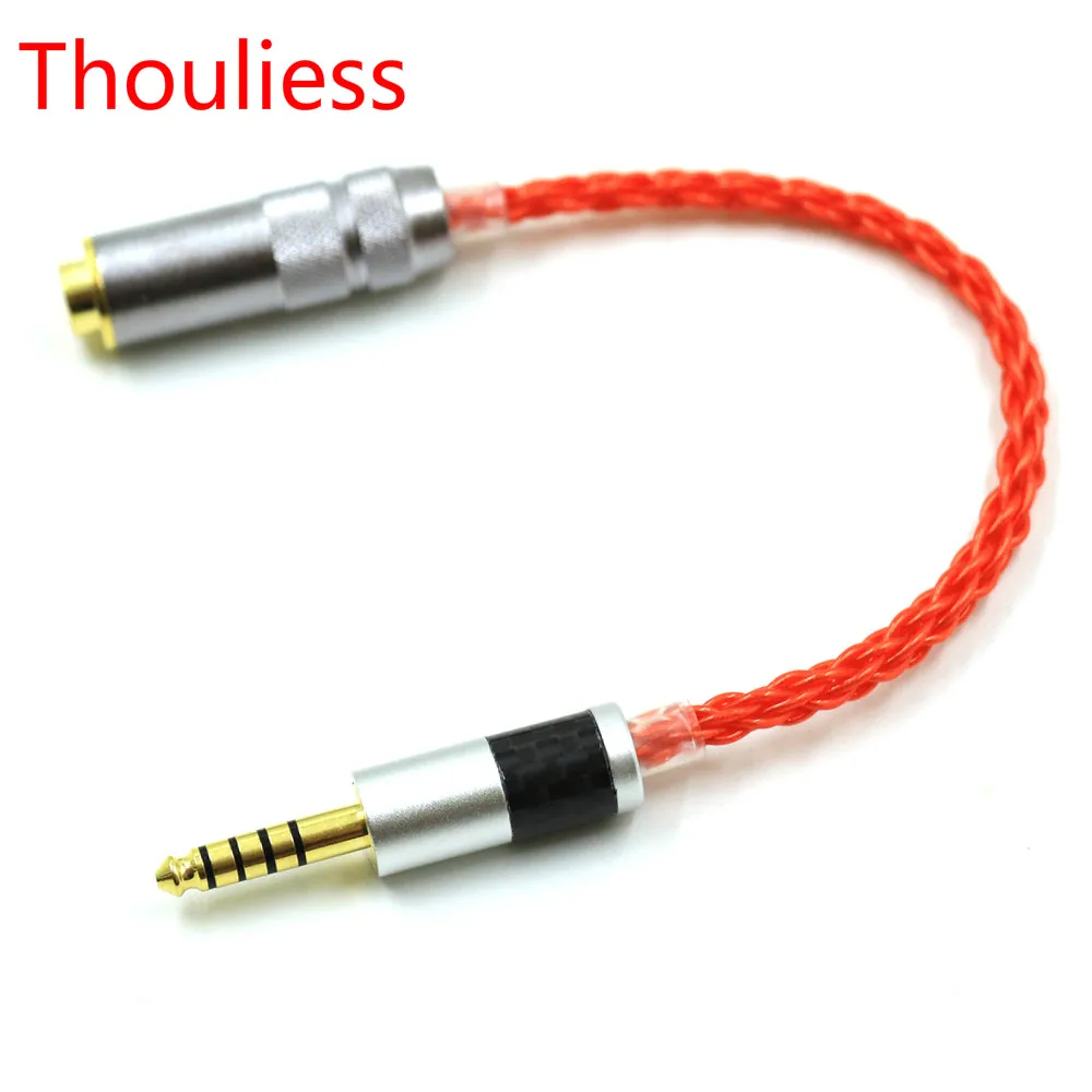 Thoulies UPOCC Silver Plated 4.4mm TRRS Balanced Male to 4.4mm Balanced Female Audio Adapter Cable 4.4mm Male To 4.4mm Connector