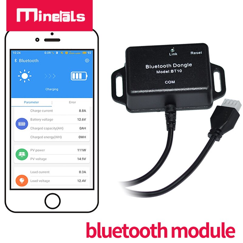 OLS bluetooth module for BS126030 BS123020 B2S1260 B2B1230 MPPT5025 supported Bluetooth module of mobile phone APP