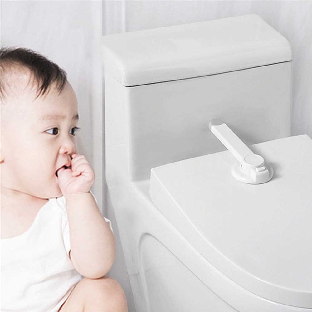 Baby Safety Toilet Locks Bathroom Children Proof Toilet Seat Lid Lock Kids Safety Care Baby Protection Boys Girls Safety Tools