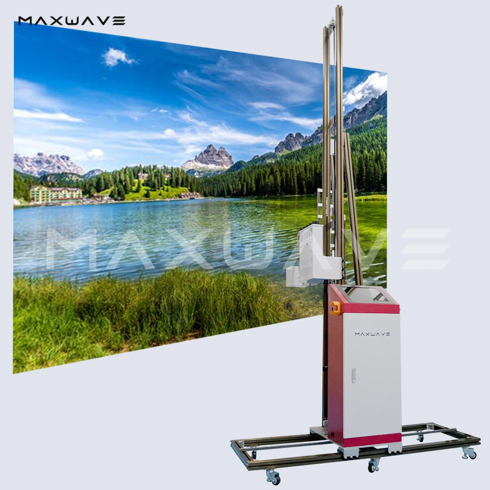 3D Vertical Wall Printer Machine Direct To Wall Painting Machine Inkjet Printer for plaster latex wall