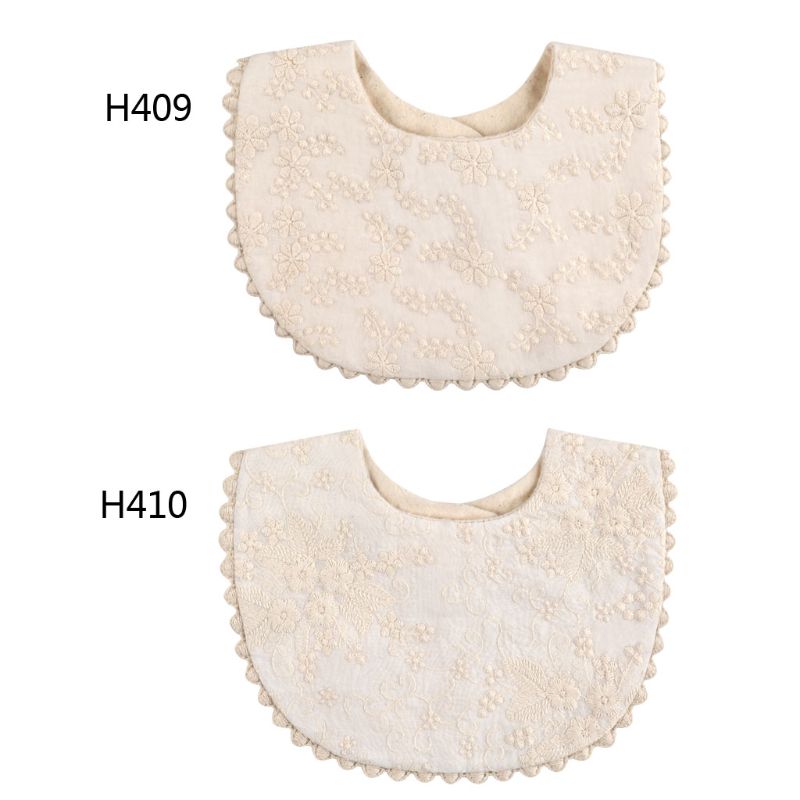 900C Newborn Baby Boys Girls Embroidery Saliva Towel Kids Toddler Feeding Burp Cloth Cotton Bib Scarf