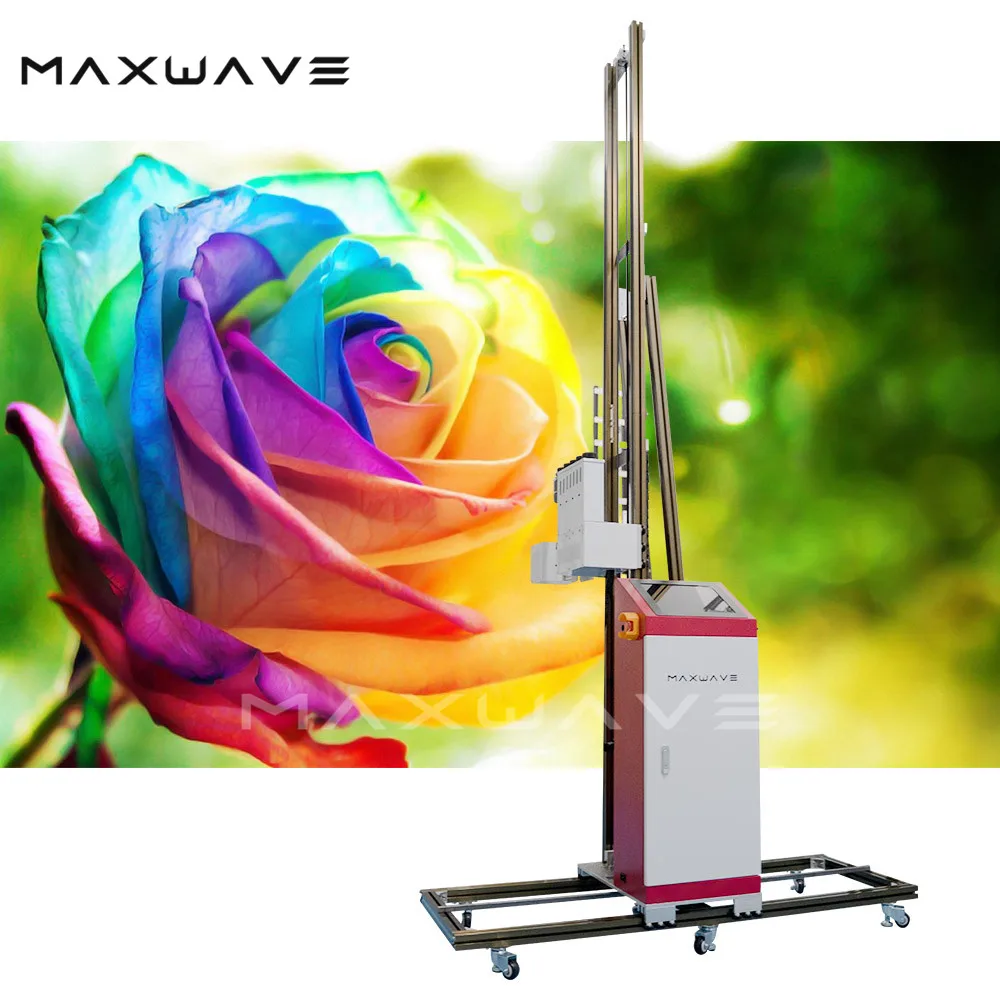 Maxwave High Quality Vertical Wall Printer 3d Wall Painting Machine