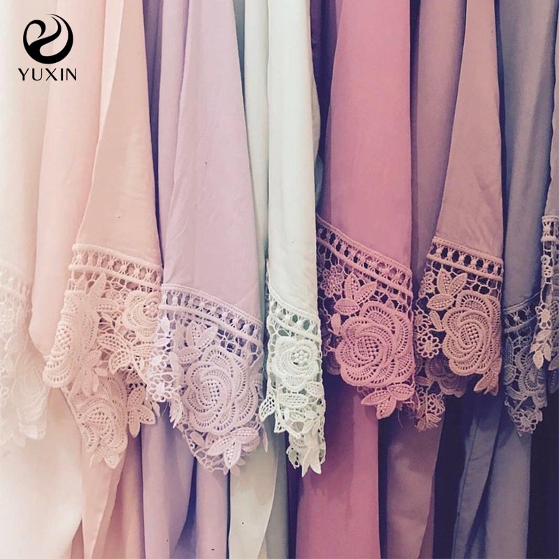 Rayon Cotton Lace trim Robe Bride Robe Bridesmaid Robes Bridal Wedding Robe Sleepwear Bathrobe Dressing Gown White women Robes