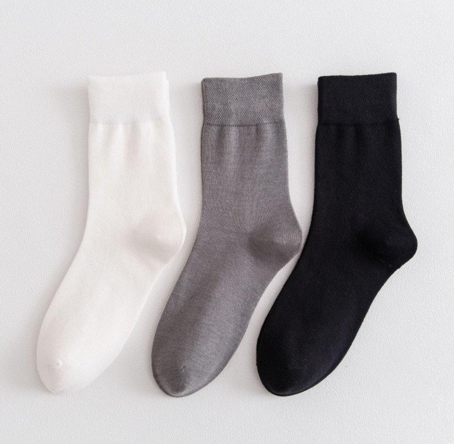 Fashion Mens Solid Cotton Socks Thick Plain Anklets Casual Relaxation Boys Low Cut Multi Colors