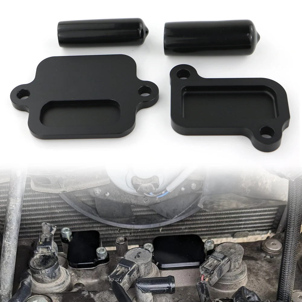 Smog Block Off Plates Covers CNC Fit For Yamaha MT09 MT-09 FZ-09 FZ09 FJ-09 2014-2019 TRACER