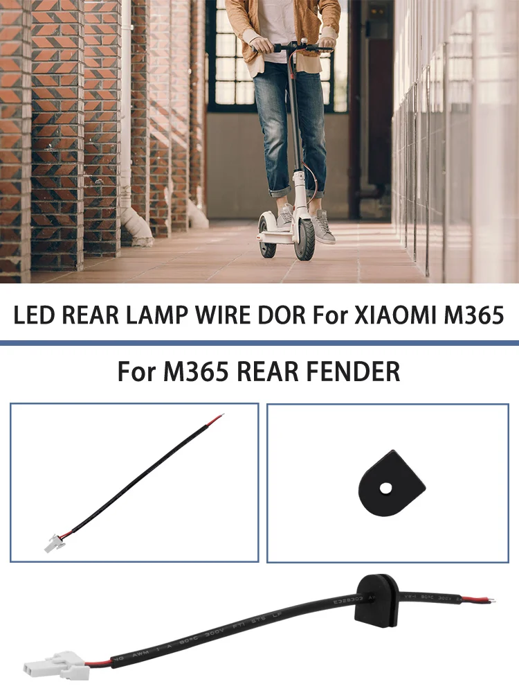 Led Smart Tail Light Cable Direct Fit Electric Scooter for Xiaomi Mijia M365 Battery Line Foldable