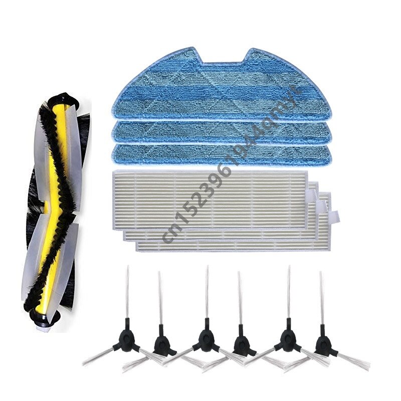 Vacuum Main Roller Side Brush Hepa Filter Mop Cloth for AMIBOT Spirit Laser H2O Robot Vacuum Cleaner Bruhes Filters Cleaning Mop