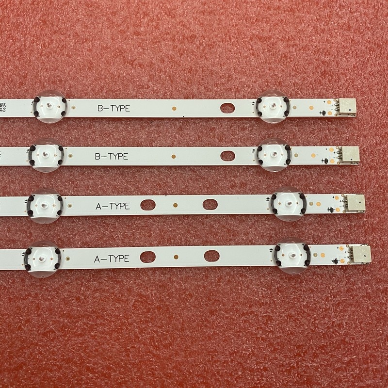 LED Backlight Strips(4)For 43PUS6031 VES430QNDL-2D-U11 Telefunken D43U600M4CW 43LV3A63DB LUXOR LUX0143004 VESTEL 43" DRT UH
