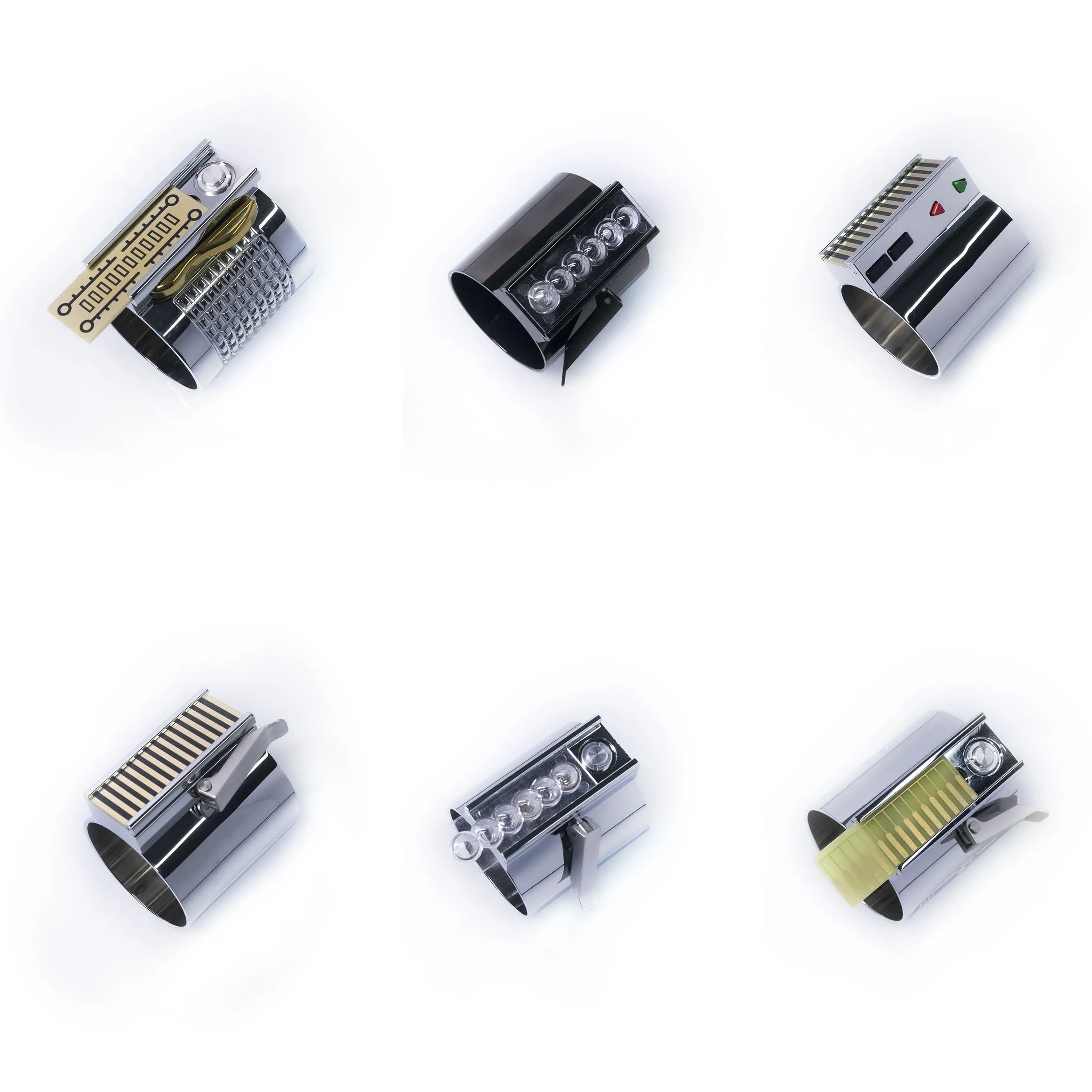 DamienSaber Metal Hilt Parts Button Box For Obi Wan Luke Skywalker Lightsbaer Custom Handles