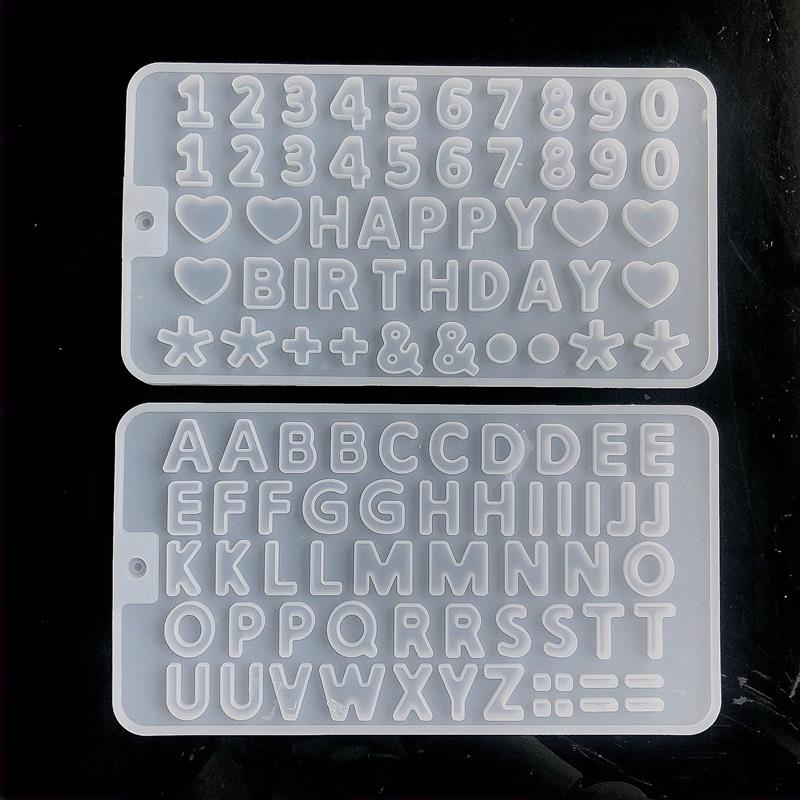 Letter Number Silicone Mold DIY Pendant Resin Jewelry Making Tools Resin Epoxy Mold For Keychain Earring Jewelry Handmade Crafts