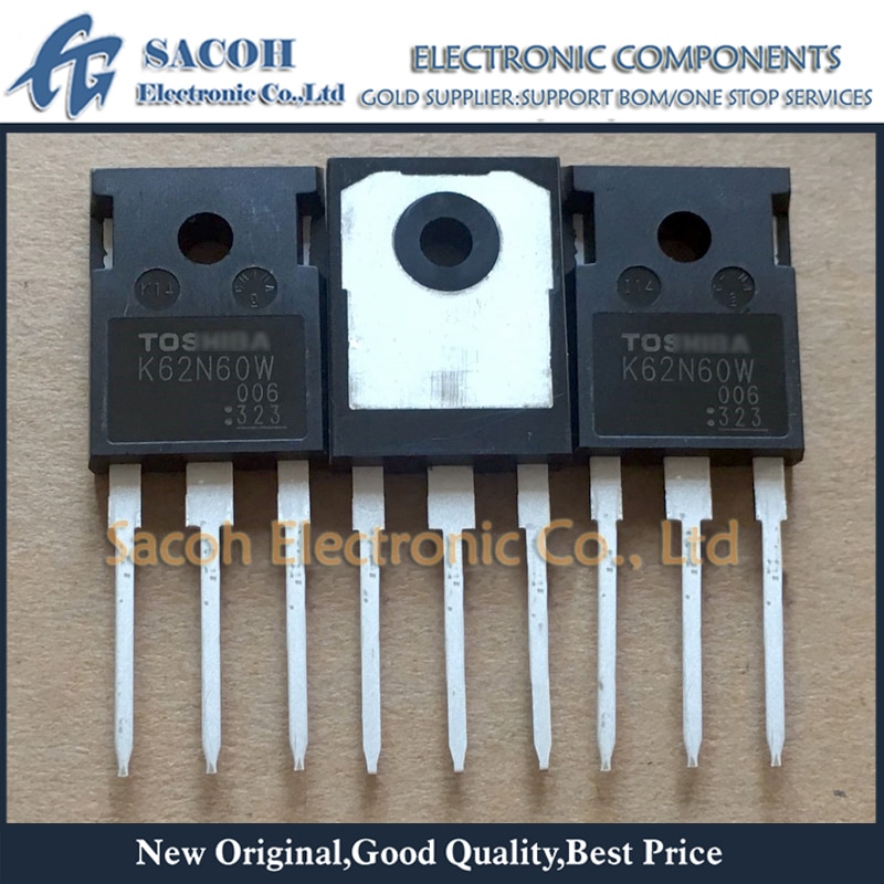 New Original 5PCS/Lot TK62N60W K62N60W or TK62N60W5 K62N60W5 or TK62N60X K62N60X 62N60 TO-247 61.8A 600V N-Ch MOS Transistor