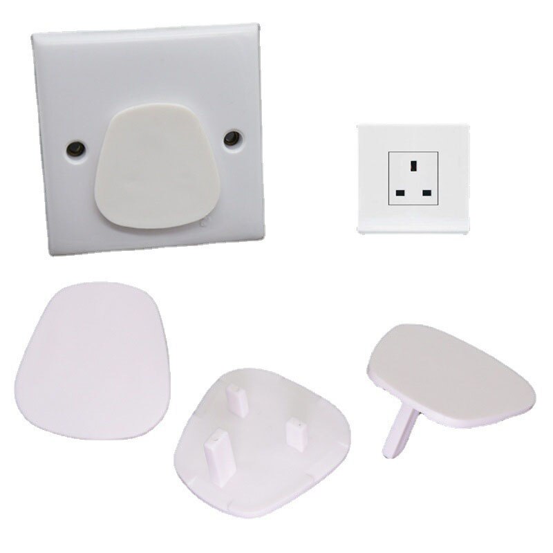 6PCS baby safety power socket protective cover child protection device anti-electric shock 3-hole plug protective cover