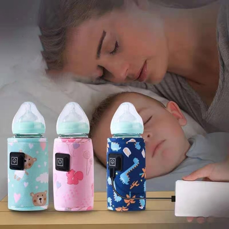 Portable Baby Bottle Warmer Milk Warmer Infant Feeding Bottle Heater Thermostat 87HD