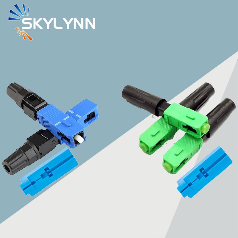 10PCS 60mm Length SC/UPC SC/APC Field Assembly Fiber Optic Fast Connector for FTTH
