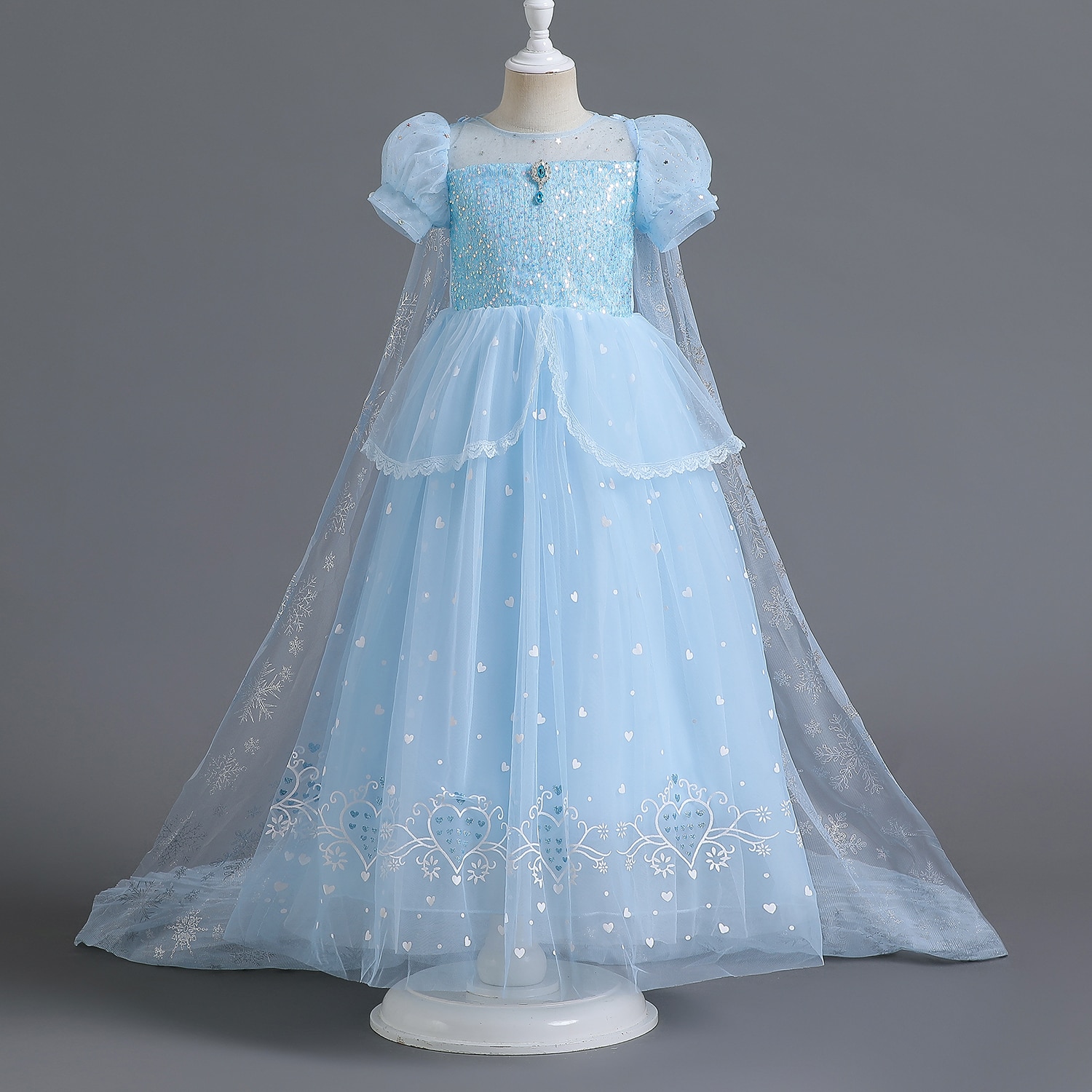 Girls Princess Costume For Kids Halloween Cosplay Party Fancy Dress Up Children Christmas Carnival Clothes 4 5 6 7 8 9 10 Year