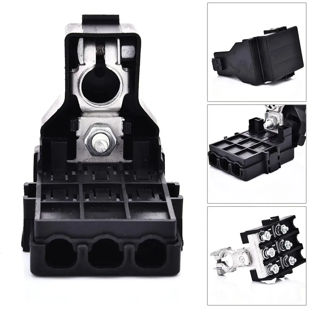 Car Battery Fuse Block 3-way Fuse Holder Car Accessories 3 Way Car Battery Fuse Block for
