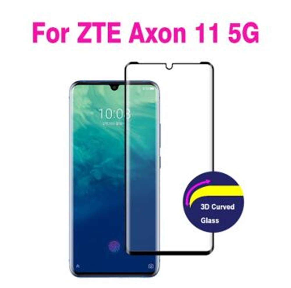 Full Cover Curved Tempered Glass For ZTE Axon 11 4G Screen Protector 9H protective film For ZTE Axon 11 5G glass
