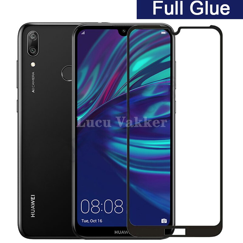 5d full glue tempered glass for Huawei Y7 2019 DUB-LX1 full cover screen protecter For Huawei Y 7 Y72019 6.26 protective Glas