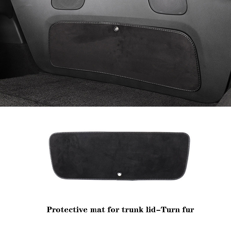 For tesla model Y leather trunk protective pad Dirt-resistant protective pad 1PC
