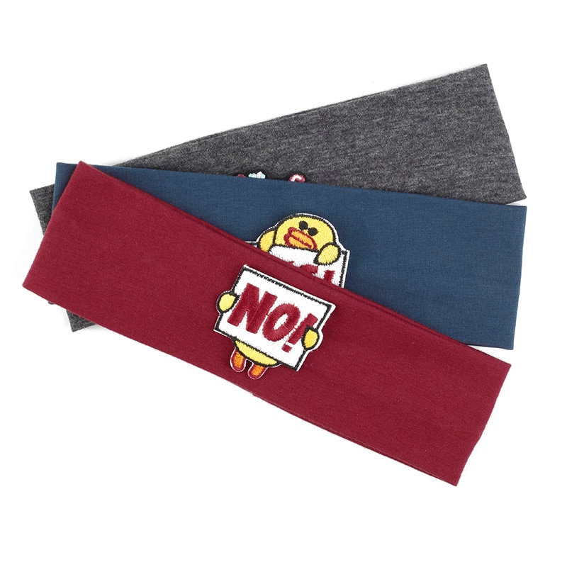 Children's Headband YES Character Printing Soft Headwear New Fashion Stretch Hairband Casual Baby Headwarp Hair Accessories