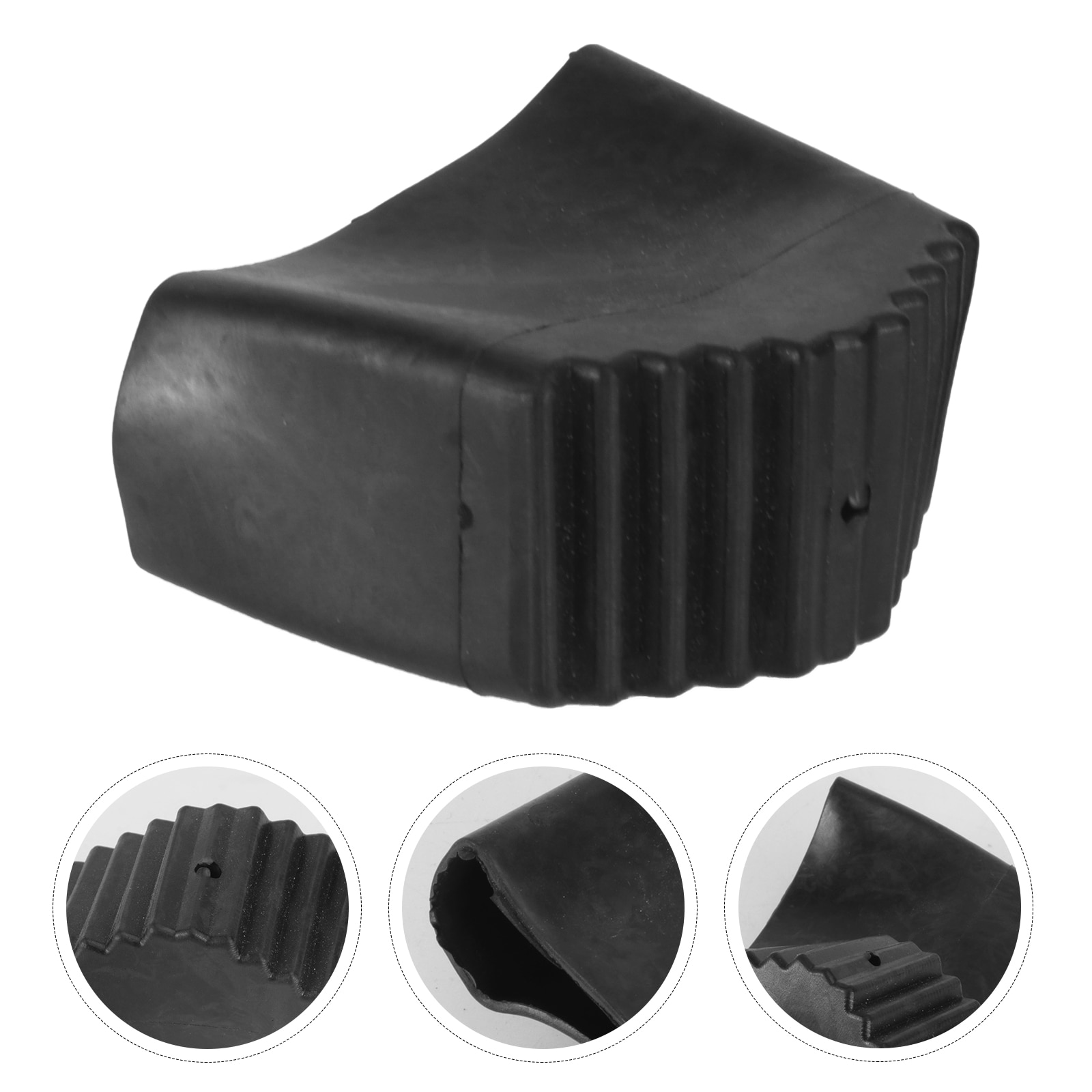 2Pcs Household Ladder Non-slip Pads Ladder Feet Covers Ladder Accessories Black