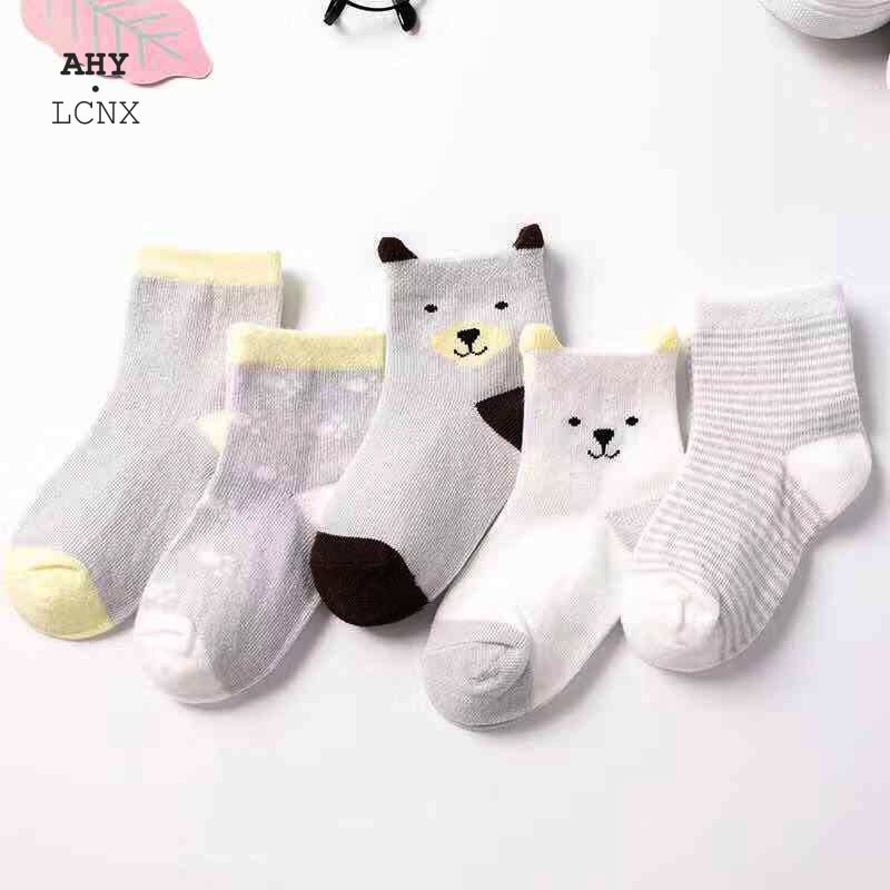 5 Pairs/lot Cotton Stripes Toddler Socks Articles For Newborn Baby Spring Autumn Kids Lot Socks Babies Wholesale Fashion Sock