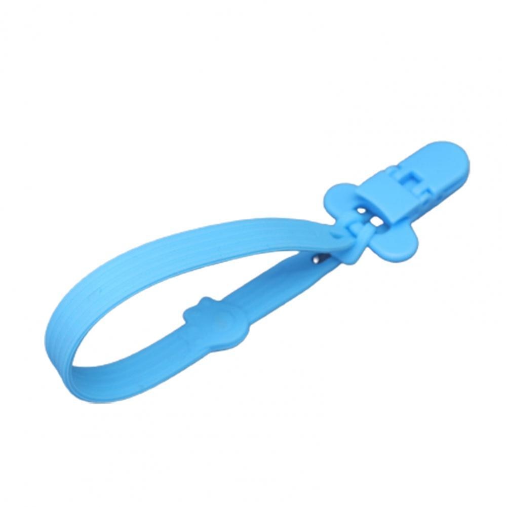 Portable Multifunctional Pacifier Clips Silicone Kids Bib Pacifier Lanyards Baby Accessory