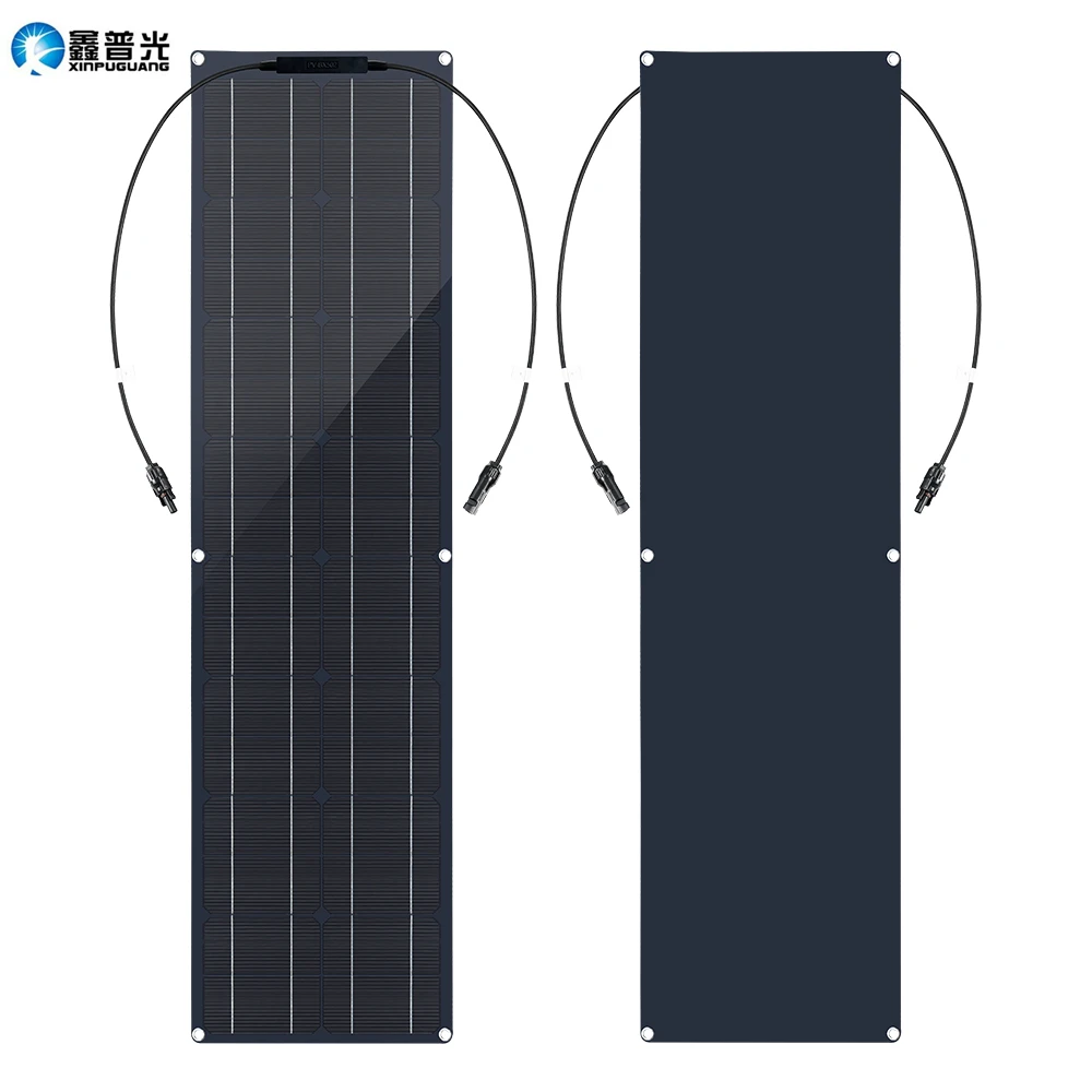 100 Watt Flexible Solar Panel 12V 100W 50W Monocrystalline Panel Solar System Lightweight Placa