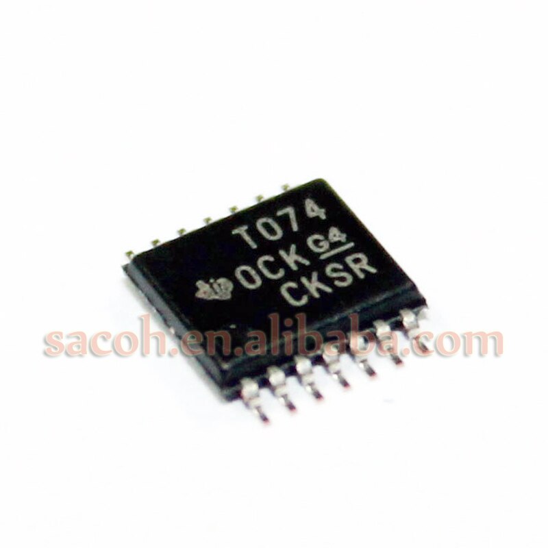 10PCS/lot New OriginaI TL074CPWR TL074CPW TL074CPWLE T074 TL074 TSSOP-14 Operational amplifier