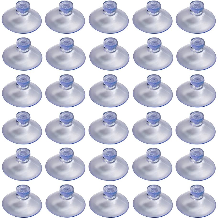 10pcs Clear 20/24/30/35/40/45/50/55mm Sucker Suction Cups Transparent Plasitc Mushroom Head Suckers Cup