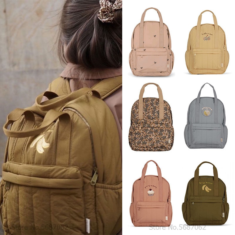 KS Baby Backpack Primary Schoolbag Kindergarten Kids Bags Brand Traveling Mom Cherry Lemon