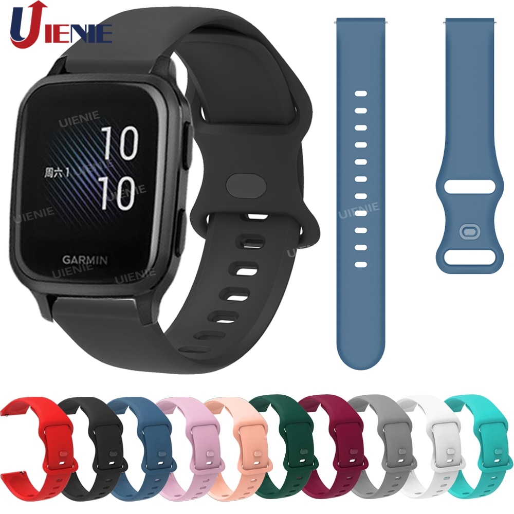 20mm Watchband for Garmin Venu Sq Music/ Forerunner 245 245M Vivoactive 3 Strap Sport Bracelet Replacement Wristband Correa